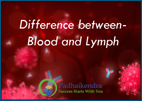 Difference between- Blood and Lymph