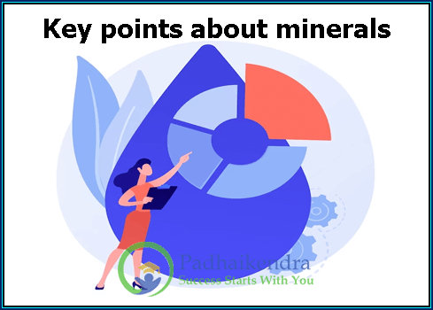Key points about minerals