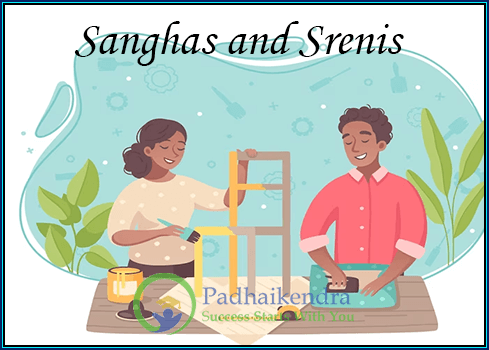 Meaning of the term Sanghas and Srenis