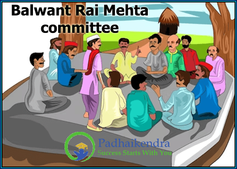 Balwant rai Mehta committee