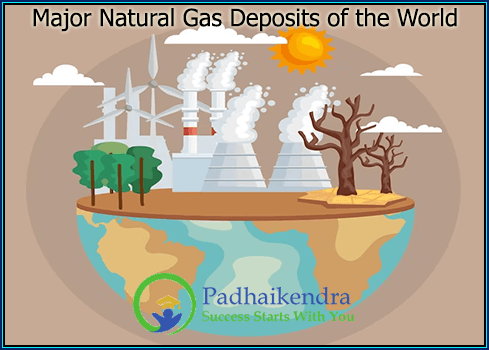 Major Natural Gas Deposits of the World