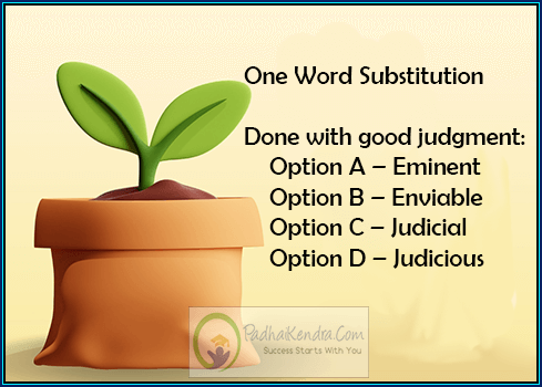 Done with good judgment