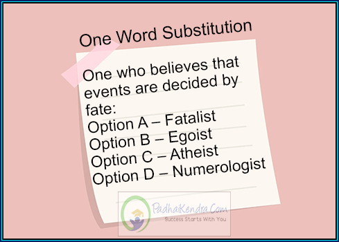 One who believes that events are decided by fate