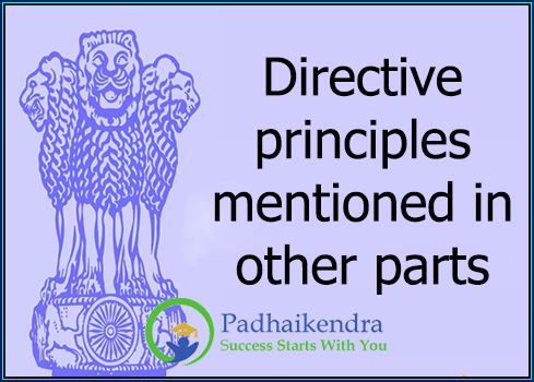 Directive principles mentioned in other parts