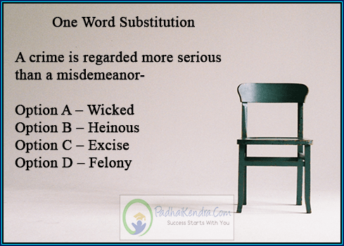 A crime is regarded more serious than a misdemeanor