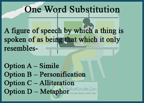 A figure of speech by which a thing is spoken of as being that which it only resembles