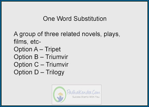 A group of three related novels, plays, films, etc.