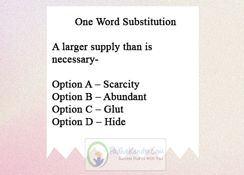 A larger supply than is necessary