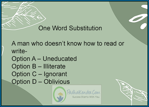 A man who doesn't know how to read or write
