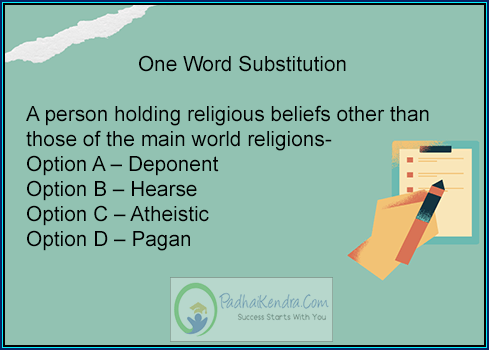 A person holding religious beliefs other than those of the main world religions