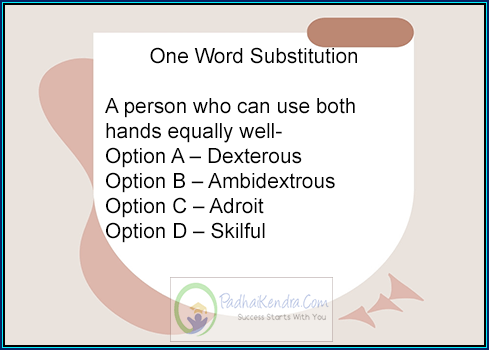 A person who can use both hands equally well