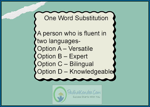 A person who is fluent in two languages