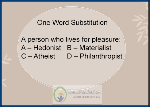 A person who lives for pleasure