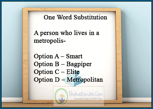 A person who lives in a metropolis