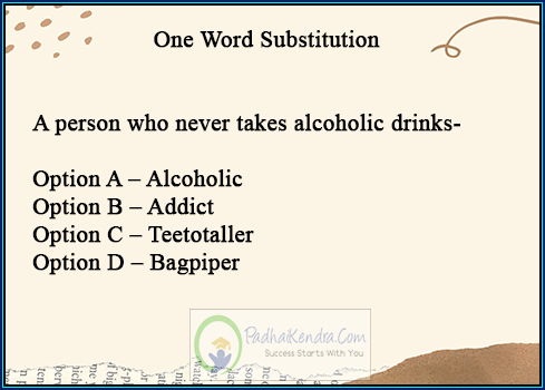 A person who never takes alcoholic drinks