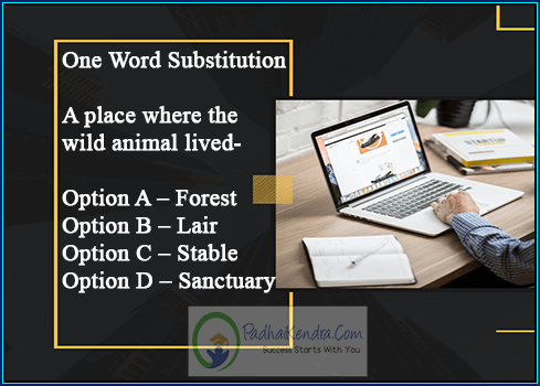 A place where the wild animal lived