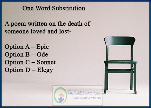 A poem written on the death of someone loved and lost