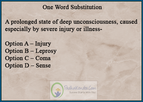 A prolonged state of deep unconsciousness, caused especially by severe injury or illness