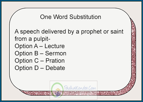 A speech delivered by a prophet or saint from a pulpit