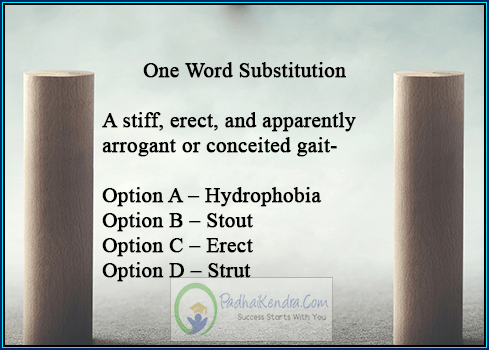 A stiff, erect, and apparently arrogant or conceited gait