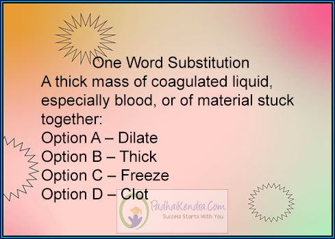A thick mass of coagulated liquid, especially blood, or of material stuck together