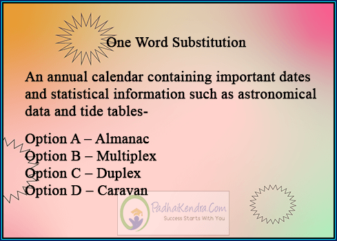 An annual calendar containing important dates and statistical information such as astronomical data and tide tables