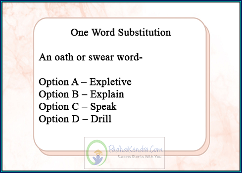 An oath or swear word