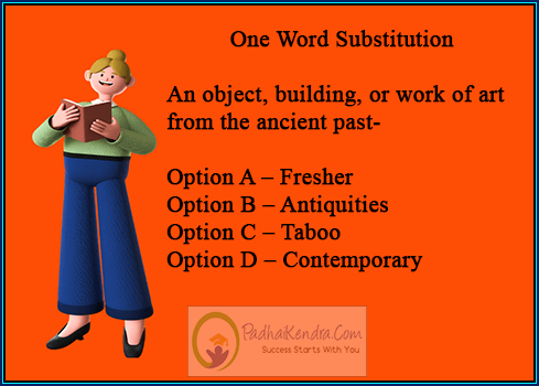 An object, building, or work of art from the ancient past