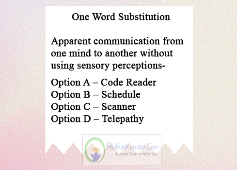 Apparent communication from one mind to another without using sensory perceptions
