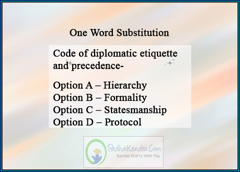 Code of diplomatic etiquette and precedence