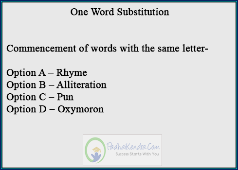 Commencement of words with the same letter