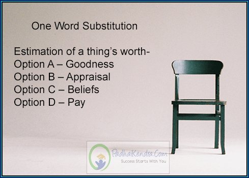 Estimation of a thing's worth