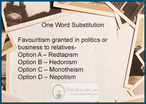 Favouritism granted in politics or business to relatives