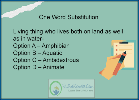 Living thing who lives both on land as well as in water