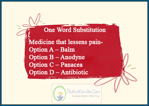 Medicine that lessens pain
