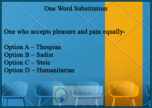 One who accepts pleasure and pain equally