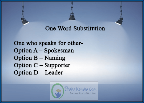 One who speaks for other