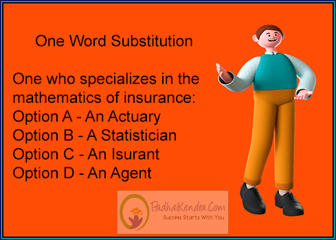 One who specializes in the mathematics of insurance