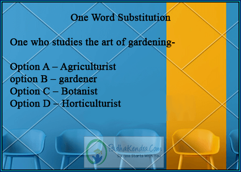 One who studies the art of gardening