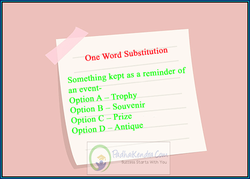 Something kept as a reminder of an event