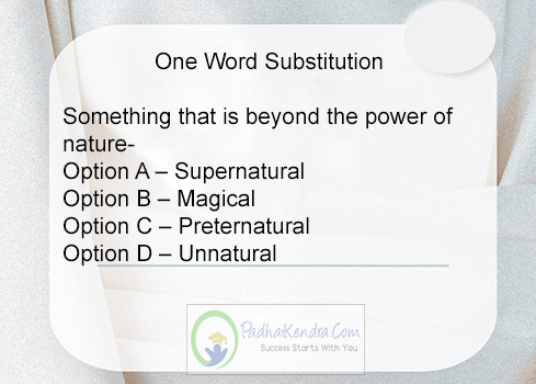 Something that is beyond the power of nature