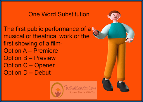 The first public performance of a musical or theatrical work or the first showing of a film