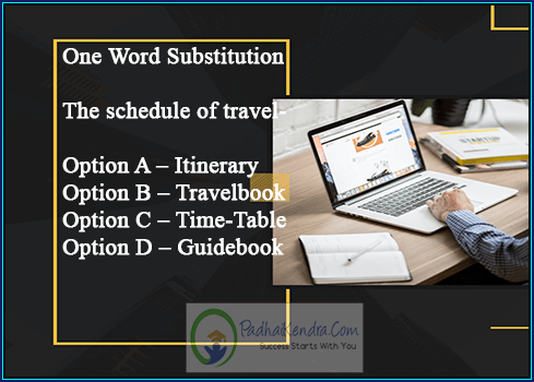 The schedule of travel