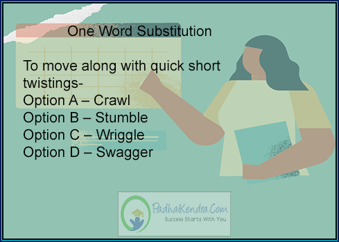 To move along with quick short twistings