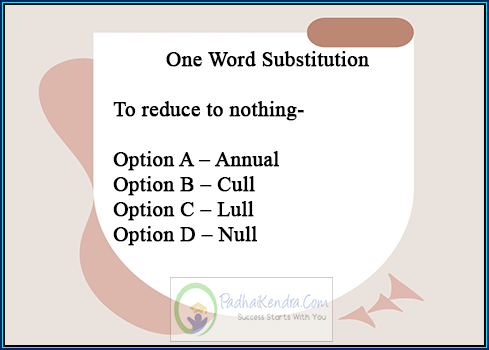 To reduce to nothing