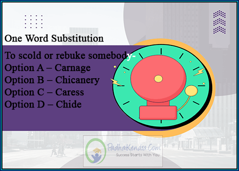 To scold or rebuke somebody