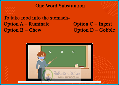 To take food into the stomach