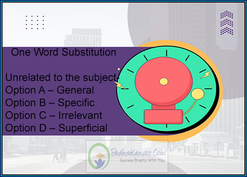 Unrelated to the subject