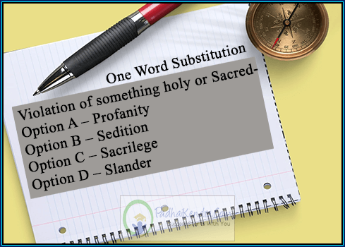 Violation of something holy or Sacred