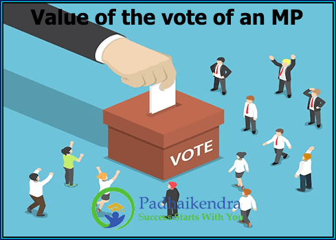 Value of the vote of an MPs